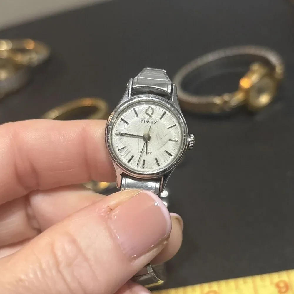 Vintage Timex Watch Lot Of 11 For Parts Untested! As Is Condition